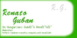 renato guban business card